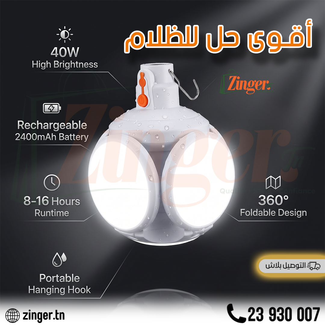 Lampe Solaire 5 Tetes