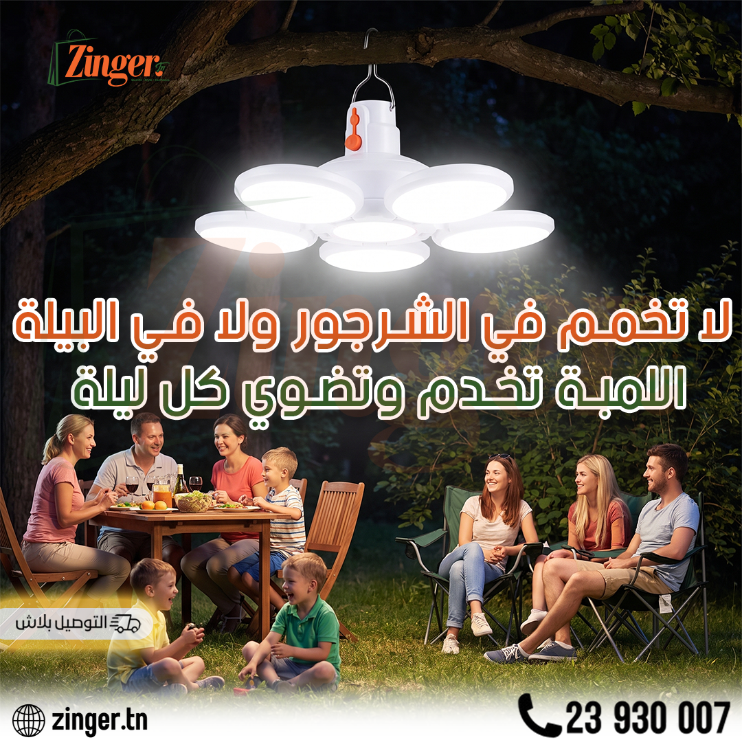 Lampe Solaire 5 Tetes