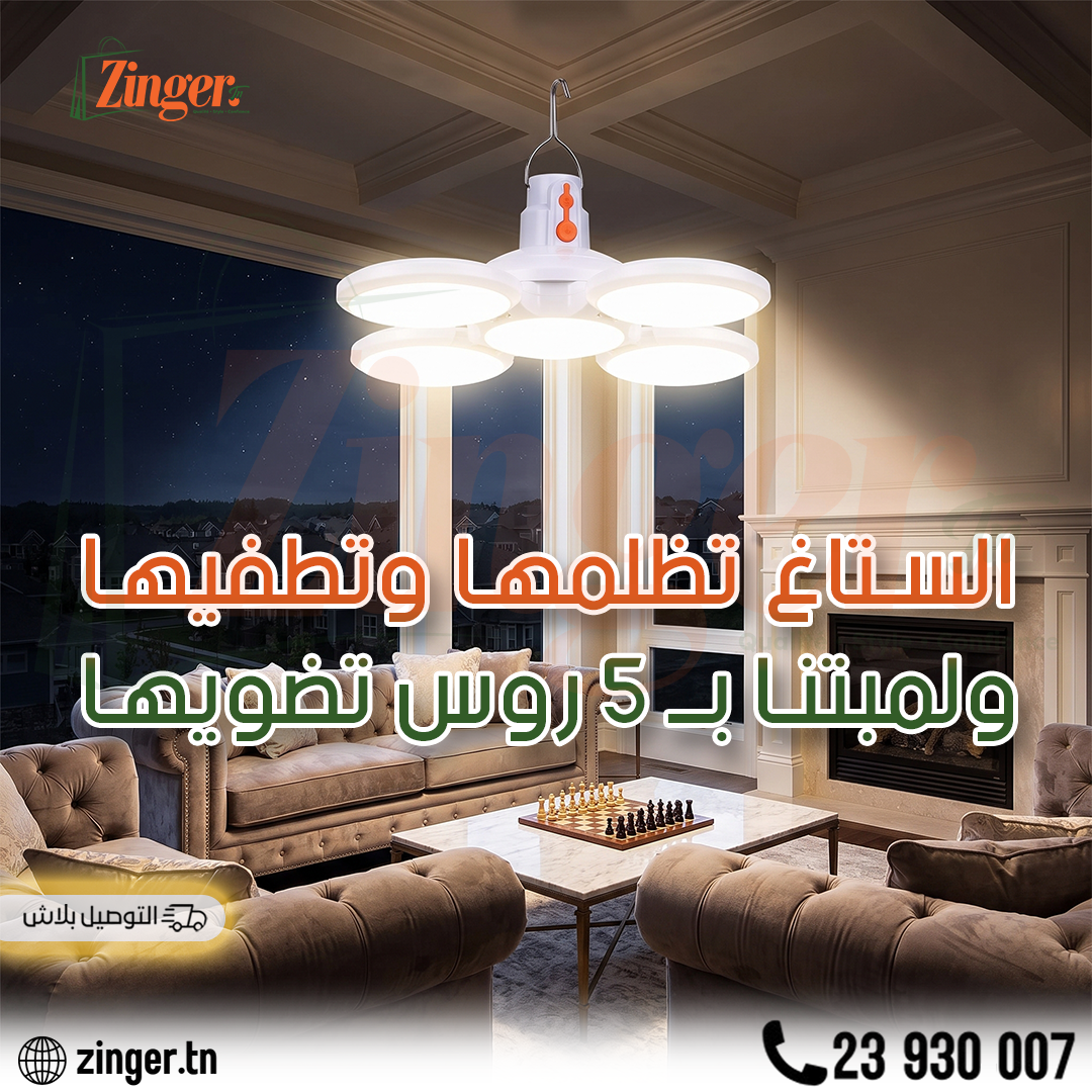 Lampe Solaire 5 Tetes
